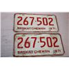 Image 3 : 1971,74 Saskatchewan License Plates (4)