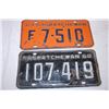Image 3 : 1959,60,63 Saskatchewan License Plates (4)