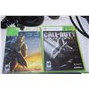 Image 2 : Xbox 360 with 2 controls and various games,stereo headphones