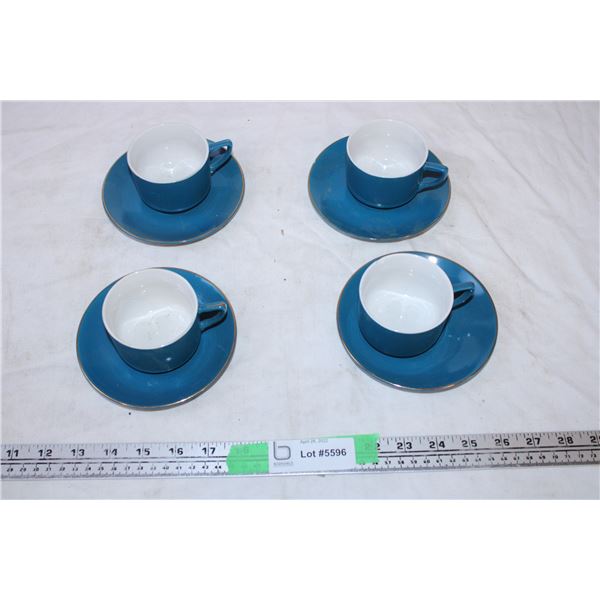 Tea cup and saucers 8 pieces