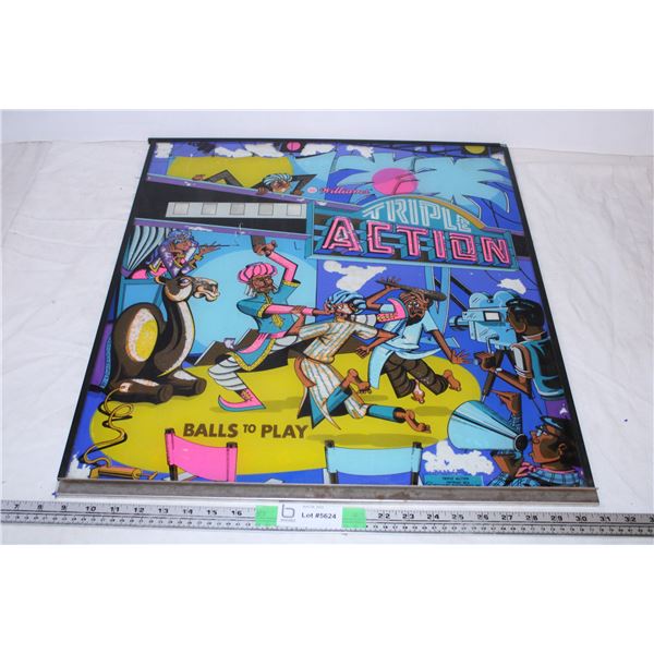 *Glass pinball backdrop