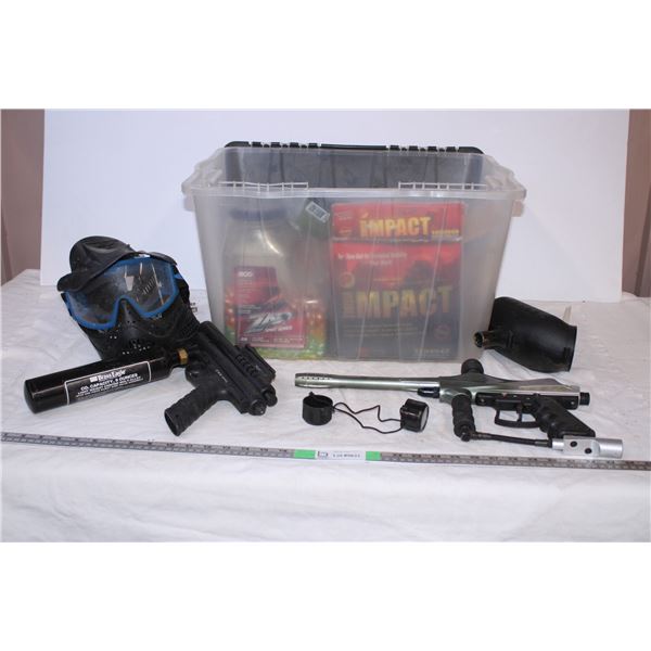 *Paintball Guns with Accessories