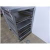 Image 3 : *9-tier aluminum serving tray rack - on castors