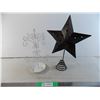 Image 1 : Metal tree stand + metal star