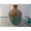 Image 2 : Vases, milk glass, large blue glass bowl