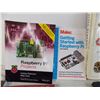 Image 4 : Multiple learning books, Raspberry Pi coding, renewable energy, speed reading, diesel engines, heali