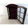 Image 2 : *Wood/Glass cabinet - wall hanging - 21x15x6