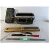 Image 1 : *Waterproof ammo crate -16" wide - with sharpening stone + knives (red handle one is Nora Sweden)