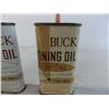Image 2 : (2) Buck Honing Oil Tins with contents