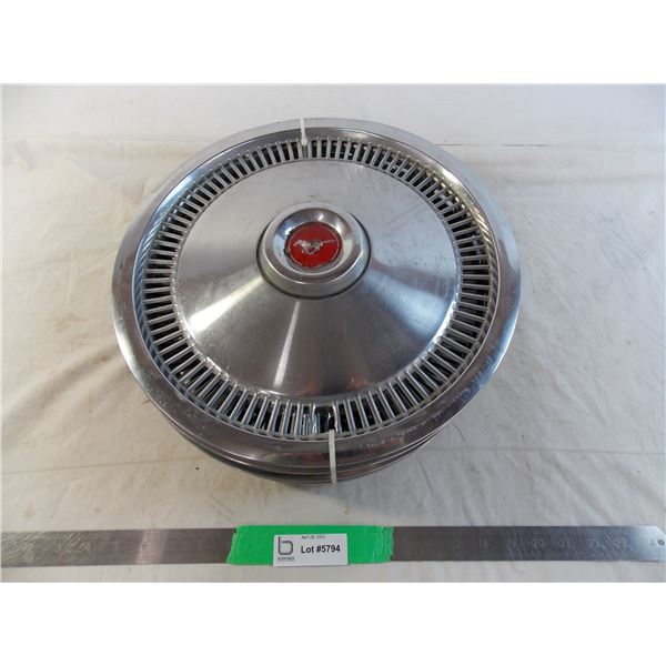 (4) set of 1960/70's mustang hubcaps