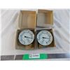 Image 1 : (2) Winters 100-4 vacuum gauge 4 inch dial