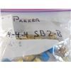 Image 2 : bag of 10 Parker 4-4-4 SBZ-B 3/8 t x 3/8 t x 1/4 npt