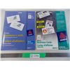 Image 1 : (2) Pack of 8371 Avery business card paper (both open)
