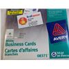 Image 3 : (2) Pack of 8371 Avery business card paper (both open)