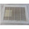 Image 3 : White plastic 8 x 12 return air grill