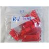 Image 2 : Bag of 23 red tabs
