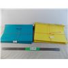 Image 1 : (2) Bundles of (24) yellow and blue hanging folders - legal size