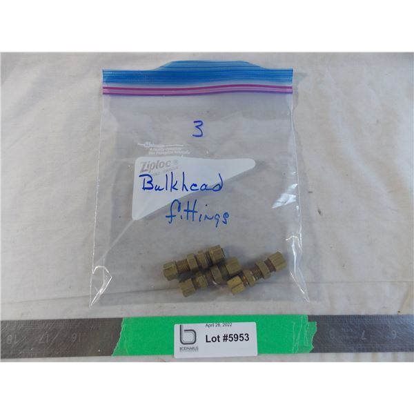 Bag of (3) Bulkhead fittings