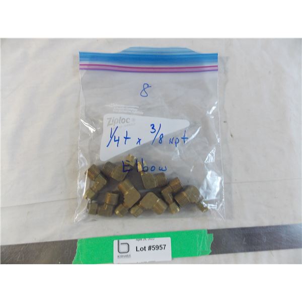 Bag of (8) Elbows - 1/4 t x 3/8 npt