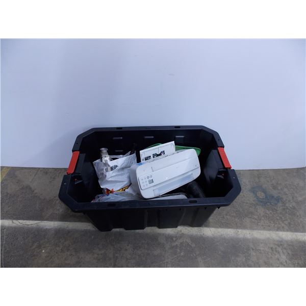 *Tote with scrap parts (no lid)