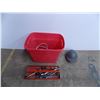 Image 1 : *Tote (no lid) with tools + hard hat