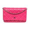 Image 1 : Chanel Pink Caviar Leather WOC Chain Shoulder Bag