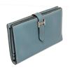 Image 2 : Hermes Blue Leather Bearn Wallet