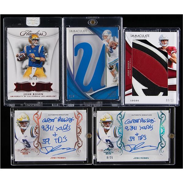 Joe Rosen Signature Josh Rosen (5) Autograph and Relic Cards