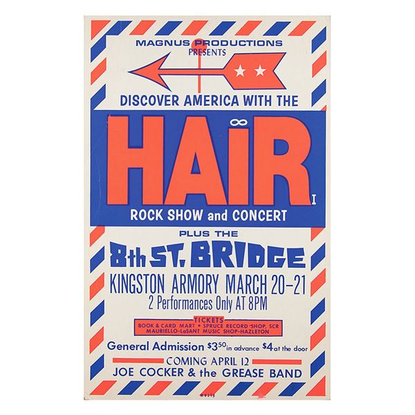 Hair 1970 Kingston Poster