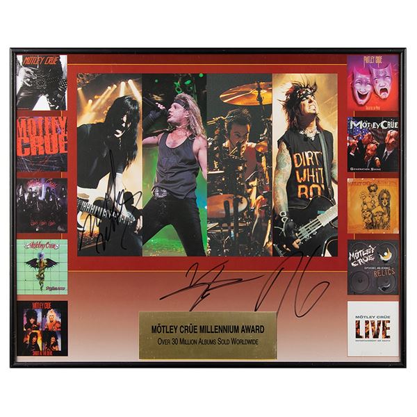 Motley Crue Signed Poster