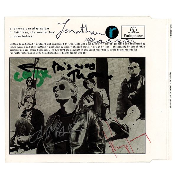 Radiohead Signed CD Sleeve