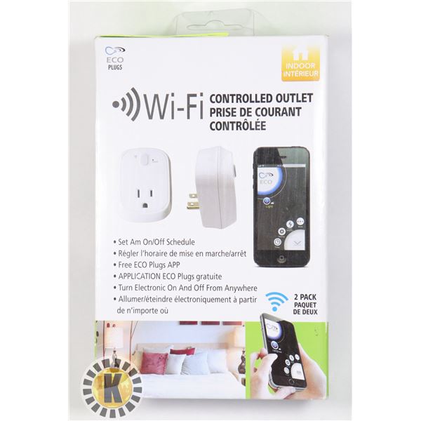 WIFI CONTROLLED WALL PLUGINS 2  PACK