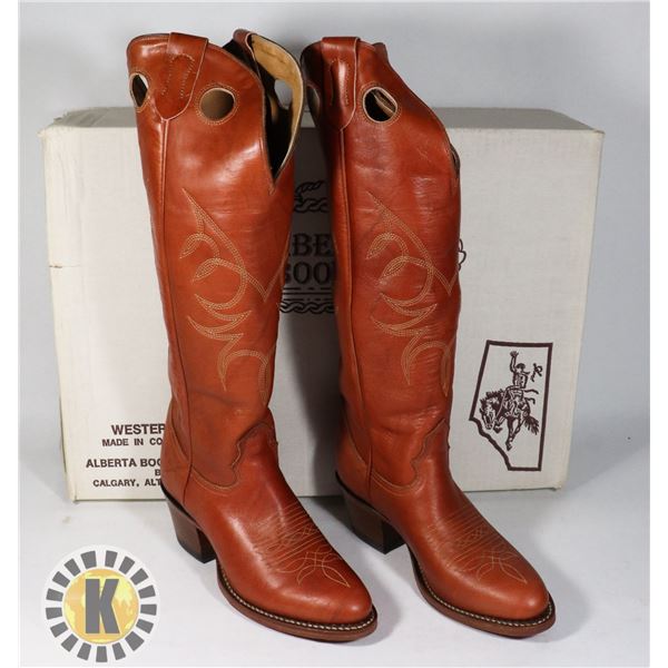 NEW MADE IN CALGARY COWBOY BOOTS SIZE 4.5 B