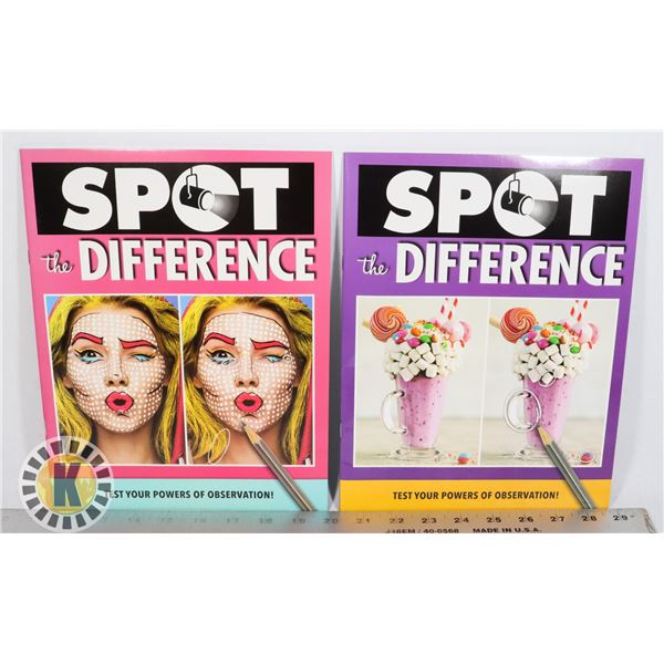 2 NEW SPOT THE DIFFERENCE BOOKS