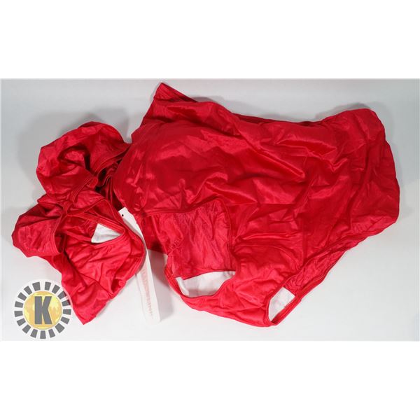 3 PACK WOMENS RED PANTIES SIZE 8