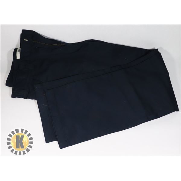 MENS NAVY WORK PANTS 33X 34