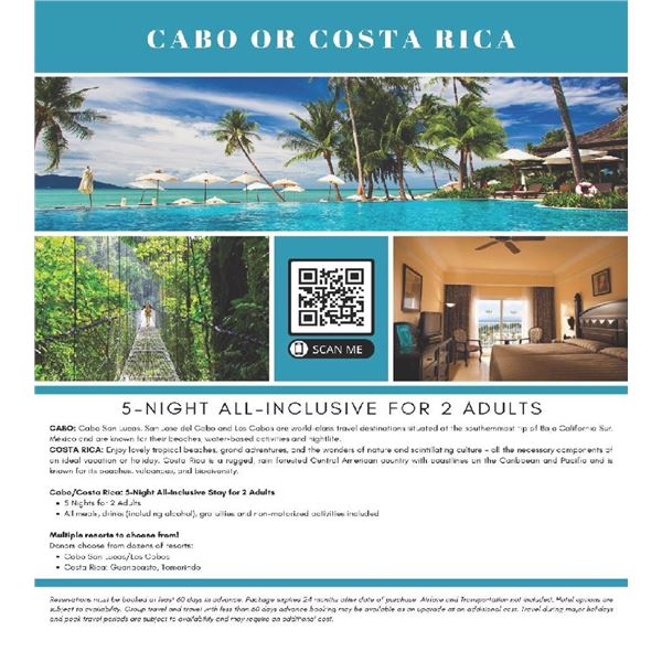 Cabo/Costa Rica Vacation
