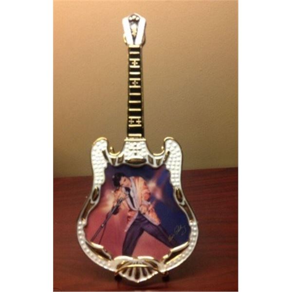 Bradford Exchange Elvis Presley "The Magic" Guitar Shaped Plate- A4406