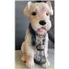 Image 1 : Dog with Solar Lantern Garden Statue