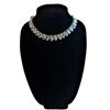 Image 3 : Vintage Choker Style Necklace with Irridescent Aurora borealis rainbow glass