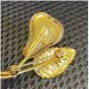 Image 2 : Austria Signed Fruit Glass Brooch - Pear