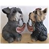 Image 2 : Pair of Welcome Dogs - Sign is Reversible French and English