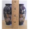 Image 3 : Blue Vases with Birds - Two Small One Large
