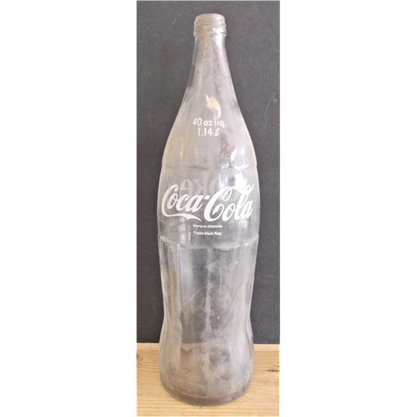Vintage Coca-Cola Bottle 1.14 Liters or 40 Fluid Onces