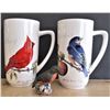 Image 1 : Bird Themed Avon Lot - Robin Figure and Two Mugs
