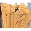 Image 2 : Dickie's Brown "Carpenter's" Overalls - Size 38X32 - NEW