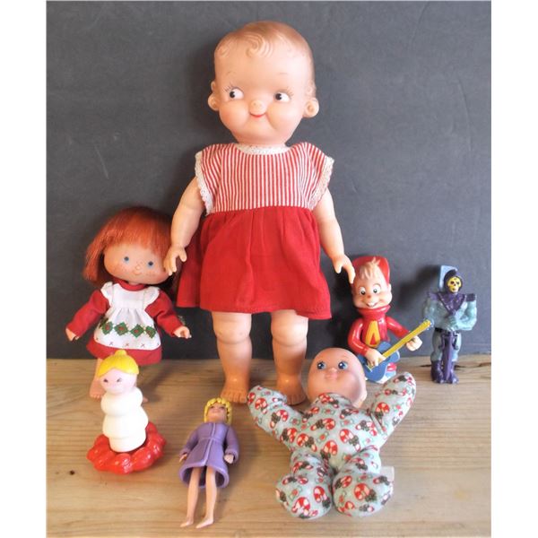 Vintage Dolls Including Strawberry Shortcake and Campbells Soup Doll