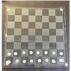 Image 2 : Glass Chess Board , with the lighter pieces