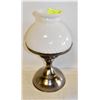 VINTAGE MILK GLASS OIL LAMP