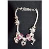 Image 1 : PINK BEADED DOLPHIN BRACELET